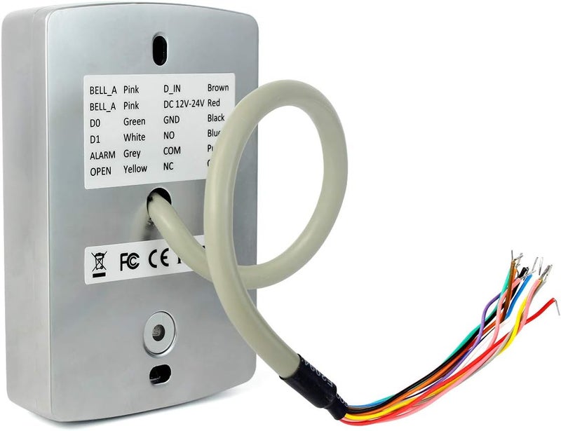 Retekess لوحة دخول بدون مفتاح T-AC04، لوحة تحكم الوصول، لوحة مفاتيح الباب، لوحة مفاتيح RFID برمز PIN Wiegand 26، مقاومة للماء IP68، 2000 مستخدم - Image 2